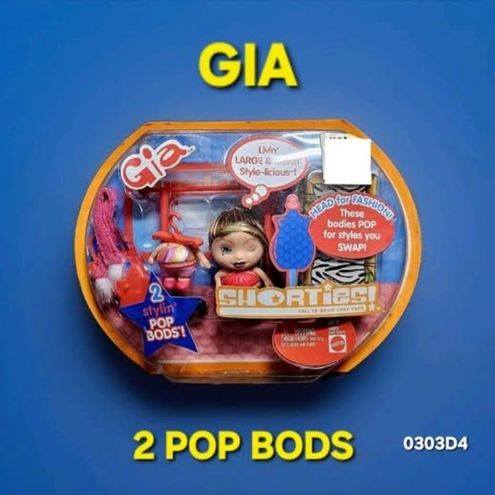 GIA ❤️️ 2 Pop Bods FABULICIOUS FASHIONISTA 04 ❤️️ SHORTIES Mattel GROOVY Bratz